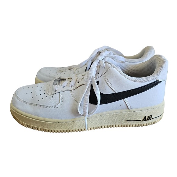 Nike Mens Air Force 1 '07 CJ0952 100 White/Black - Men's Size 8 Womens 10 - Picture 3 of 10